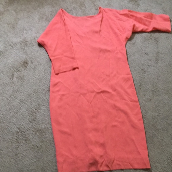 Diane Von Furstenberg peach silk dress - Picture 1 of 6
